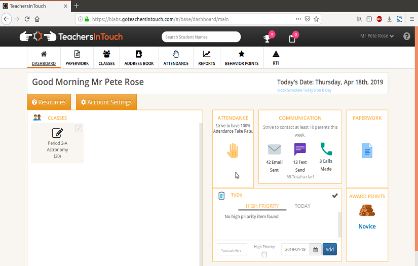 TeachersinTouch screenshot 1